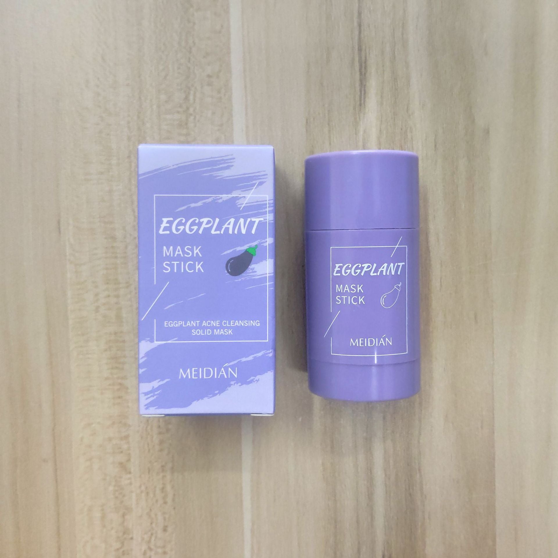 charming green tea cleaning solid mask eggplant deep cleansing  solid mask